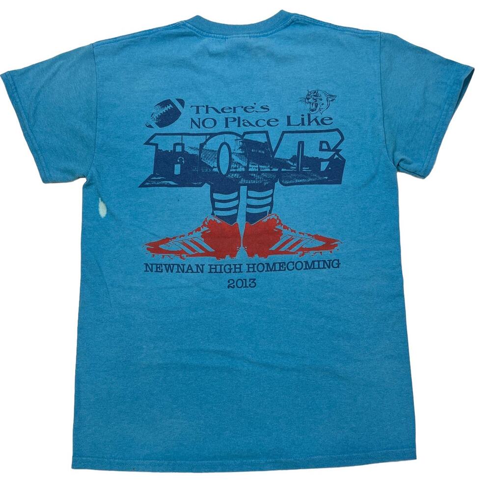 Newnan High School Homecoming 2013 Graphic Tee Blue Crew Neck Women’s Small - Picture 3 of 12